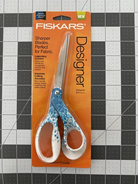 Fiskars šķēres "Designer Zilie ziedi"